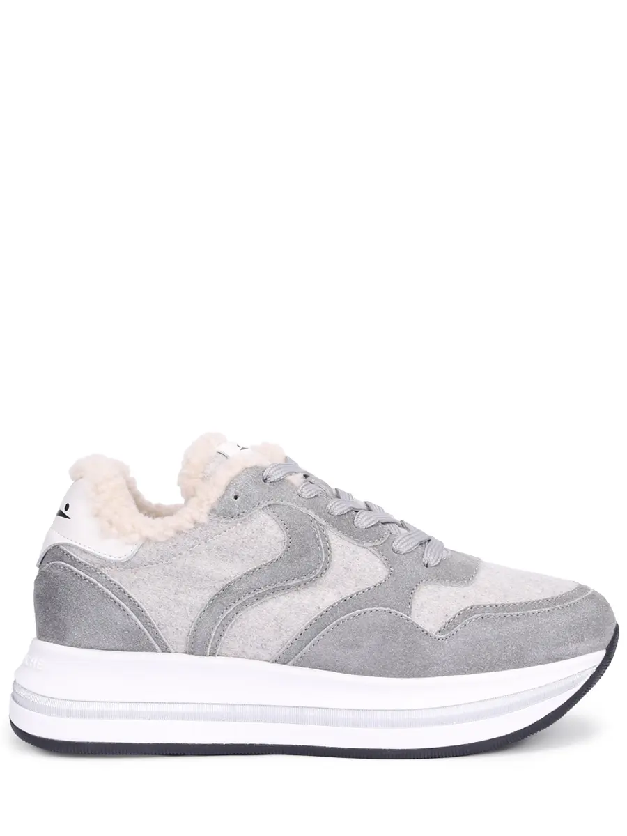 Кроссовки комбинированные на меху VOILE BLANCHE 001 2018657 03 1B77 Серый 