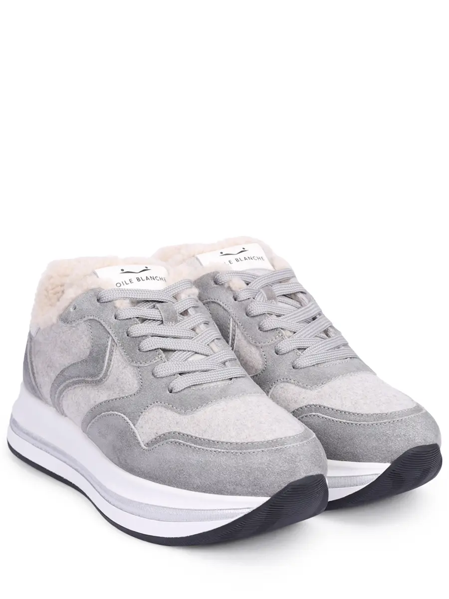 Кроссовки комбинированные на меху VOILE BLANCHE 001 2018657 03 1B77 Серый  Фото 2