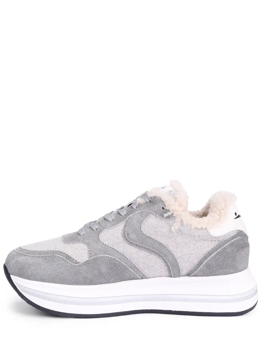 Кроссовки комбинированные на меху VOILE BLANCHE 001 2018657 03 1B77 Серый  Фото 3