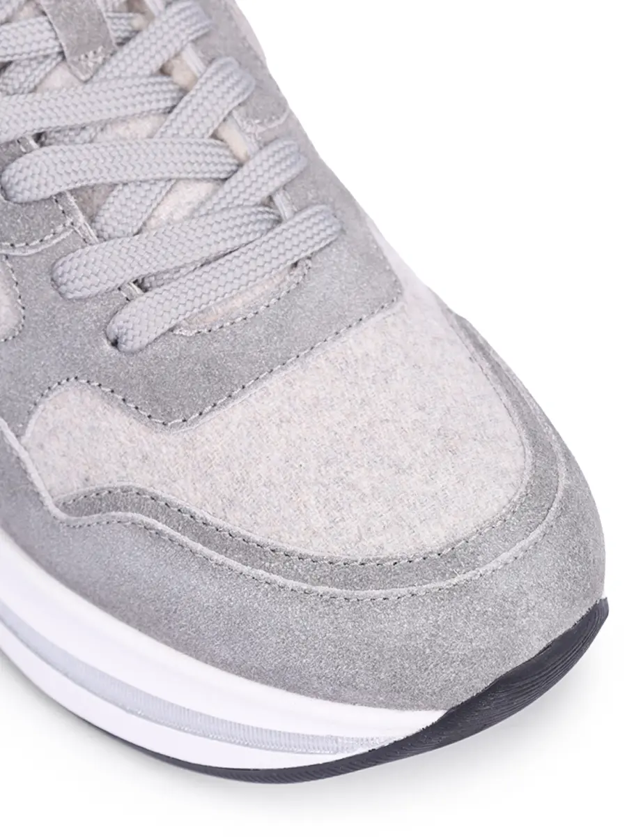 Кроссовки комбинированные на меху VOILE BLANCHE 001 2018657 03 1B77 Серый  Фото 5