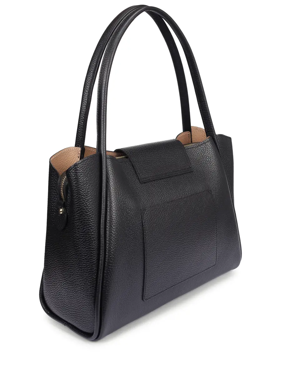 Сумка кожаная Ida Double LANCASTER 470-85-NOIR_IN_NU Черный  Фото 3