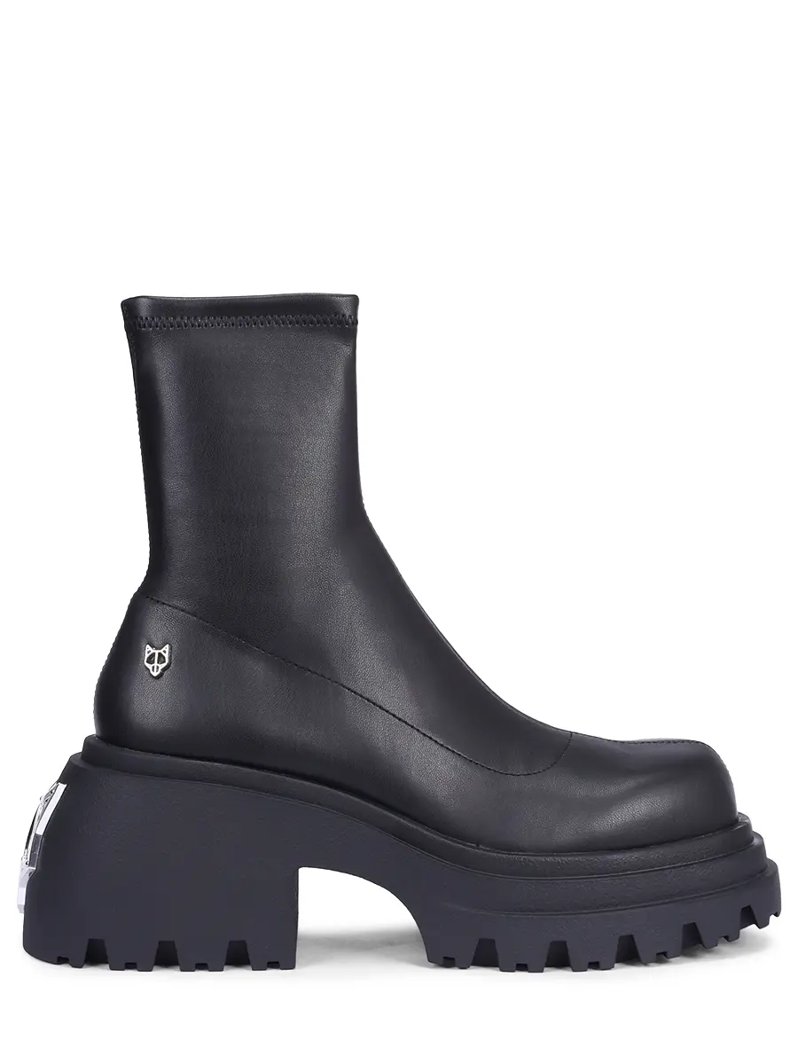 

Ботильоны Secret из экокожи, Черный, SECRET BLACK