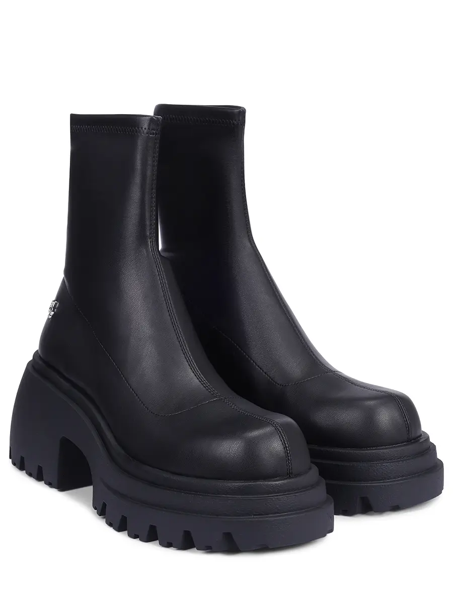 Ботильоны Secret из экокожи NAKED WOLFE SECRET BLACK Черный  Фото 2