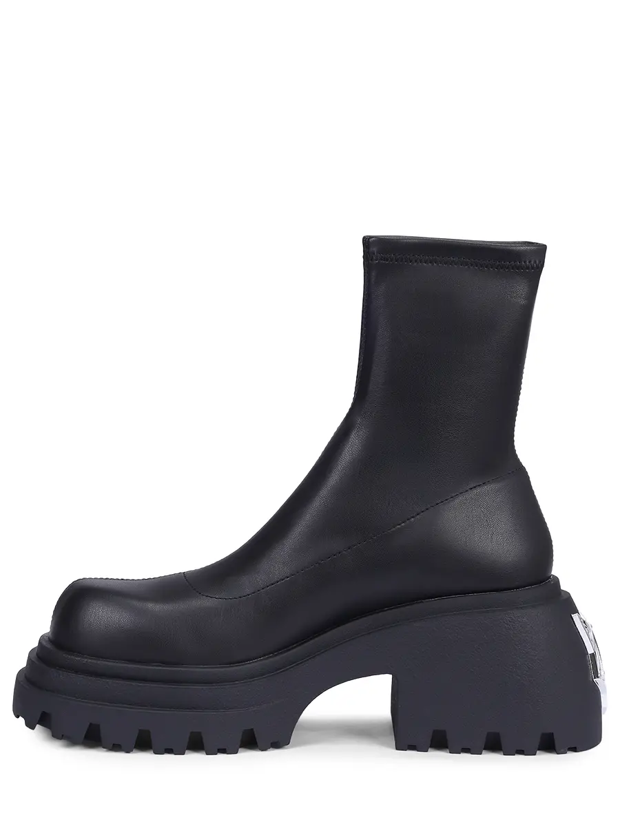 Ботильоны Secret из экокожи NAKED WOLFE SECRET BLACK Черный  Фото 3