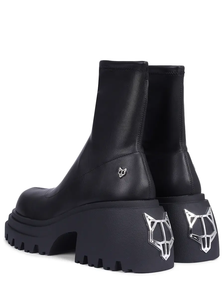 Ботильоны Secret из экокожи NAKED WOLFE SECRET BLACK Черный  Фото 4