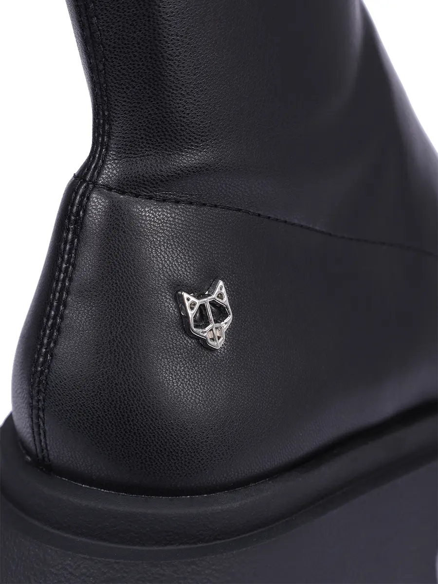 Ботильоны Secret из экокожи NAKED WOLFE SECRET BLACK Черный  Фото 5