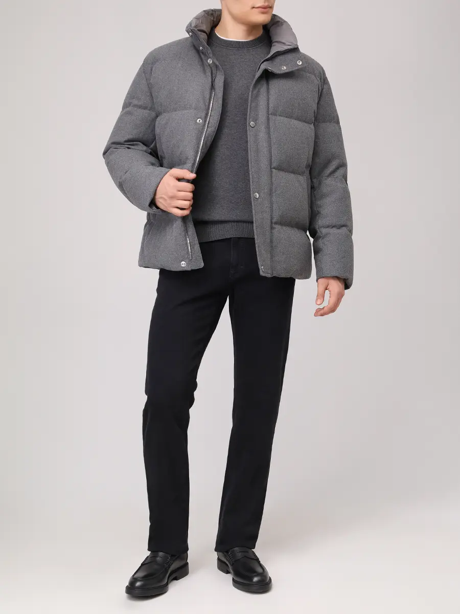 Пуховик стеганый BOSS 50540465/030 Серый  Фото 2