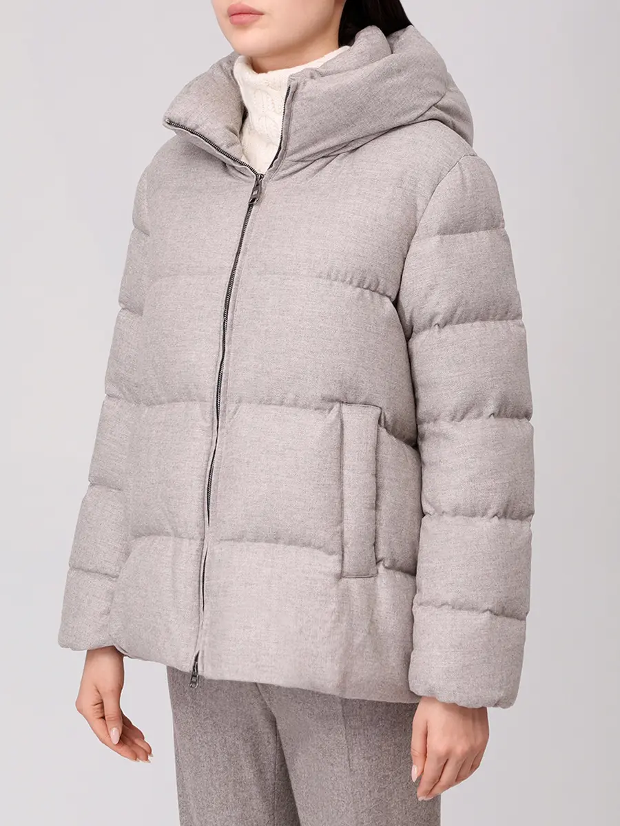 Пуховик стеганый HETREGO 8P744 F 25W015 FH1-8 NIAMH Бежевый  Фото 4