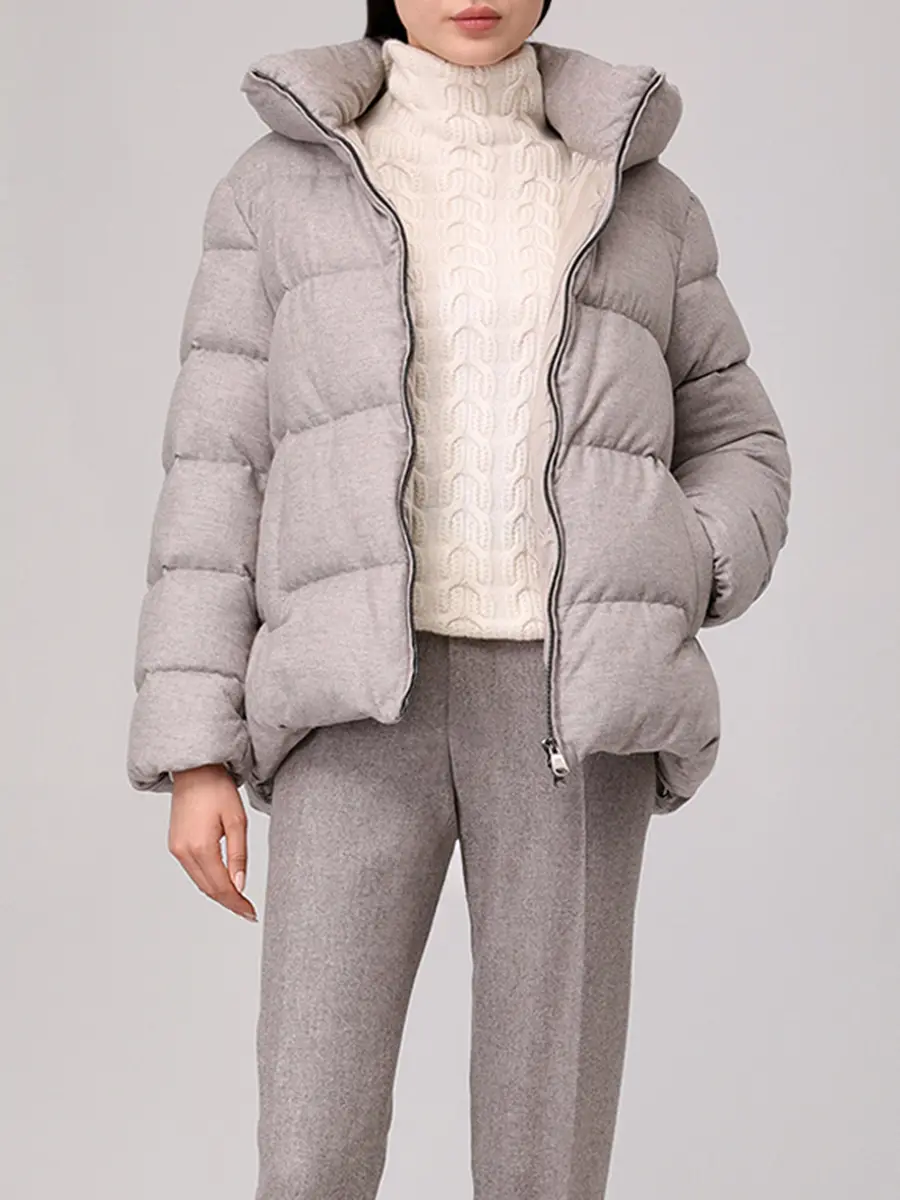 Пуховик стеганый HETREGO 8P744 F 25W015 FH1-8 NIAMH Бежевый  Фото 2