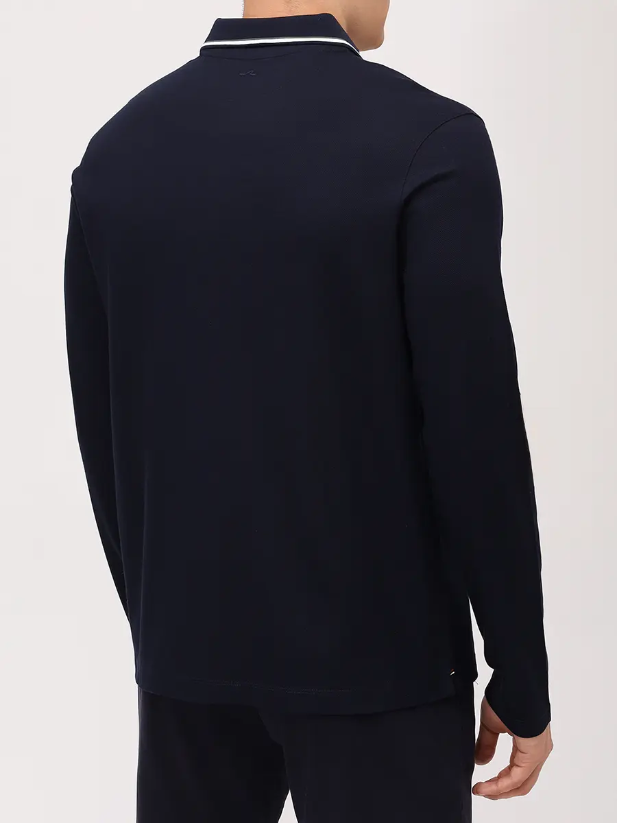 

Поло из хлопка и лиоцелла, Синий, 15311709/050