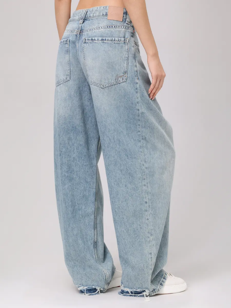 Джинсы хлопковые C Slouchy Pleated BOSS 50542435/425 Голубой  Фото 3