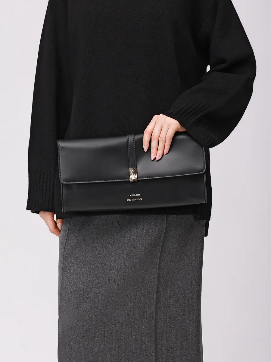 Клатч кожаный Elmer LOULOU DE SAISON ELMER Черный  Фото 2