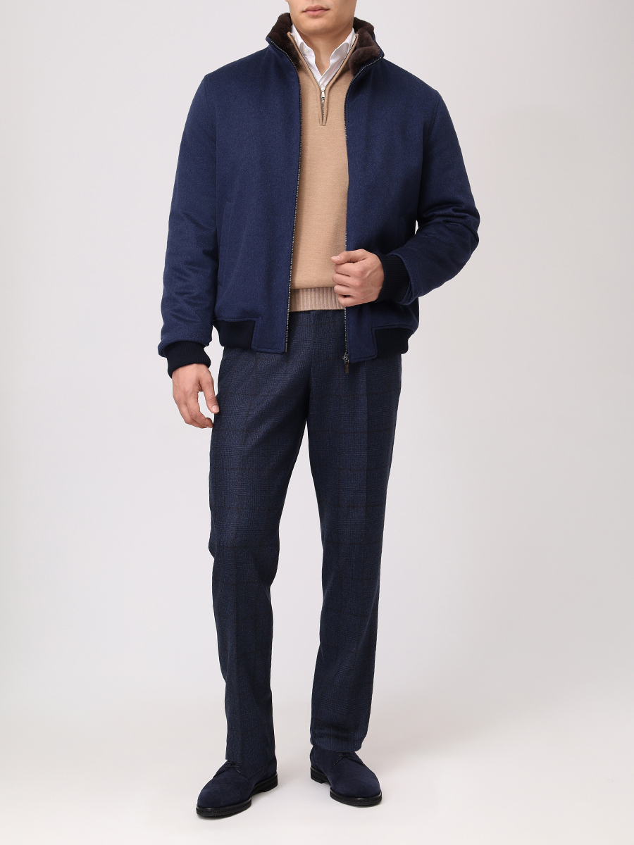 

Брюки шерстяные, Синий, 0563P/ 412