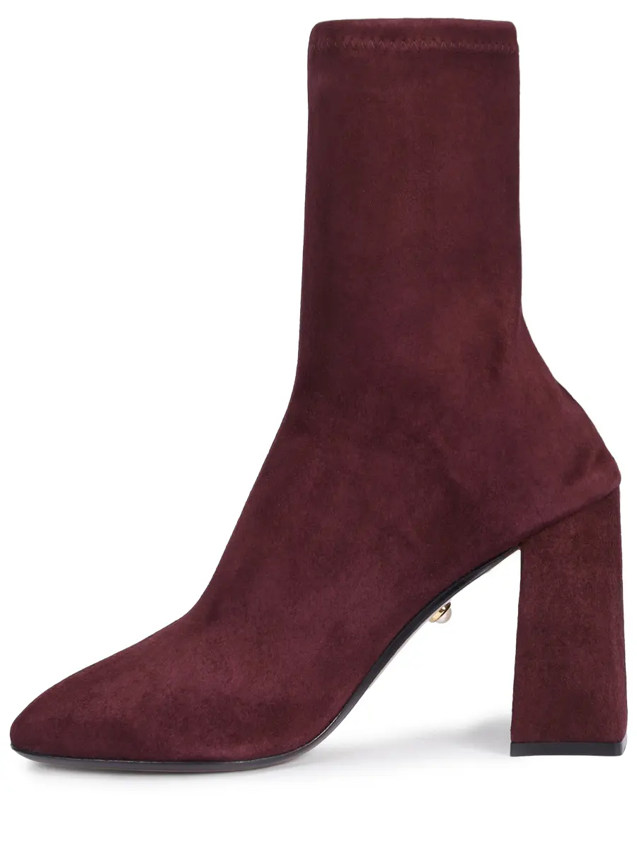 Ботильоны замшевые ALEVI L26W7001.Q.2363345 090 Бордовый  Фото 3