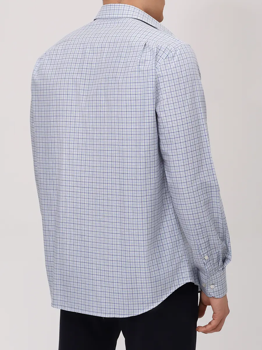 Рубашка Regular Fit хлопковая PAUL & SHARK 15313039CF/S77 Голубой  Фото 3