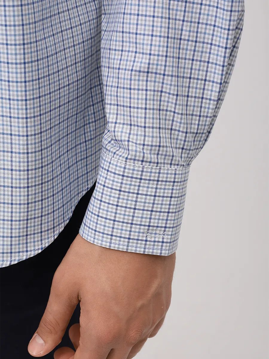 

Рубашка Regular Fit хлопковая, Голубой, 15313039CF/S77