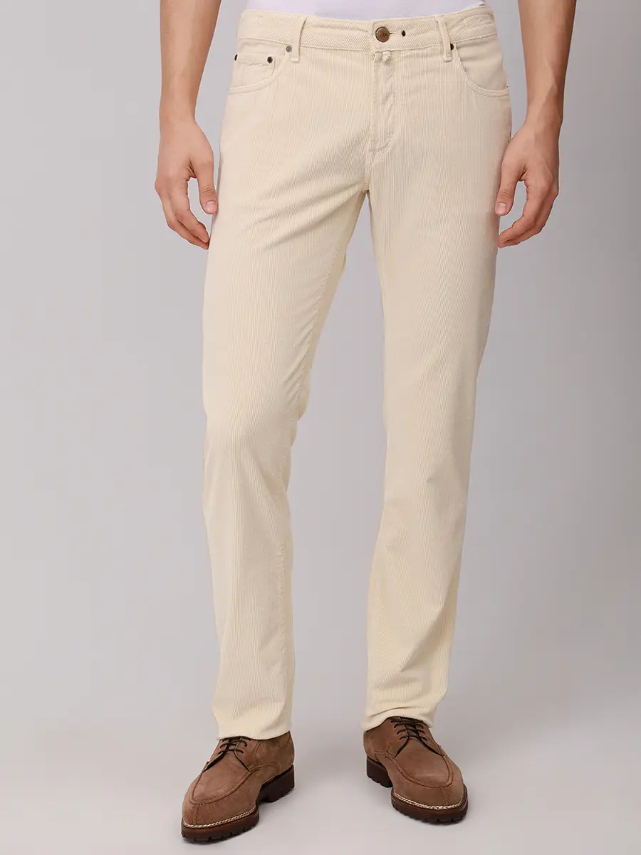 Джинсы вельветовые HANDPICKED 02077/S/101/RAVELLO Кремовый  Фото 4