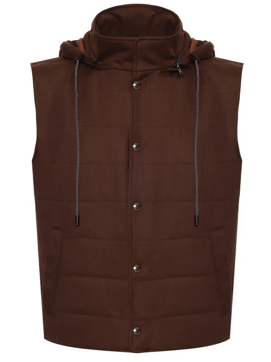 

Жилет стеганый, Коричневый, 54506/1/9172