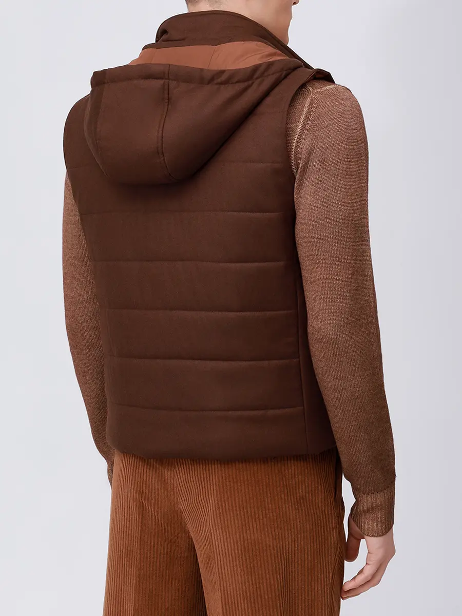 Жилет стеганый LUBIAM 54506/1/9172 Коричневый  Фото 3