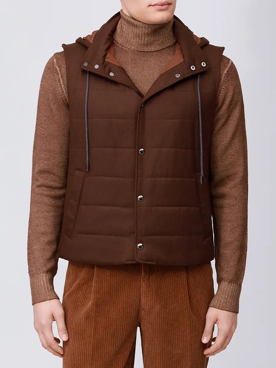 Жилет стеганый LUBIAM 54506/1/9172 Коричневый  Фото 4