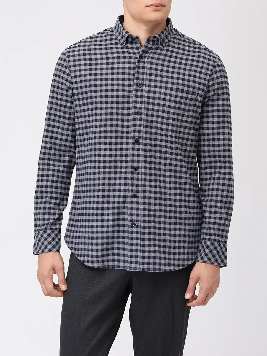 Рубашка Slim Fit хлопковая Timt BOGNER TIMT-2 58819827/464 Синий  Фото 4