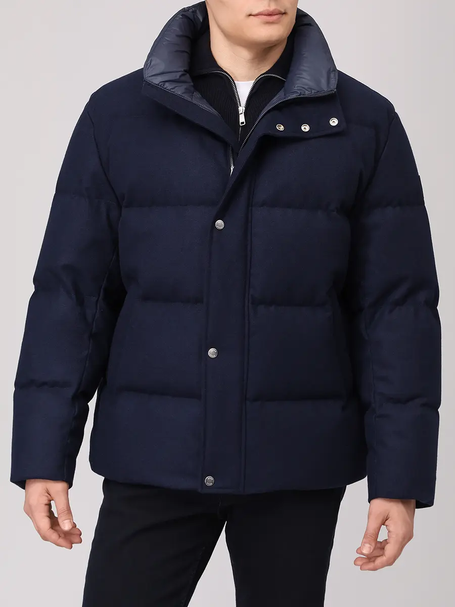 Пуховик стеганый BOSS 50540465/404 Синий  Фото 4