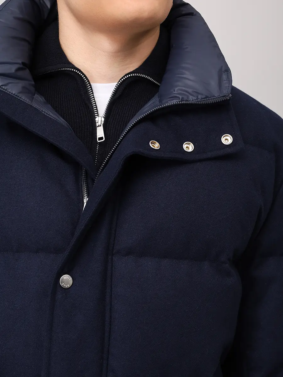 Пуховик стеганый BOSS 50540465/404 Синий  Фото 5