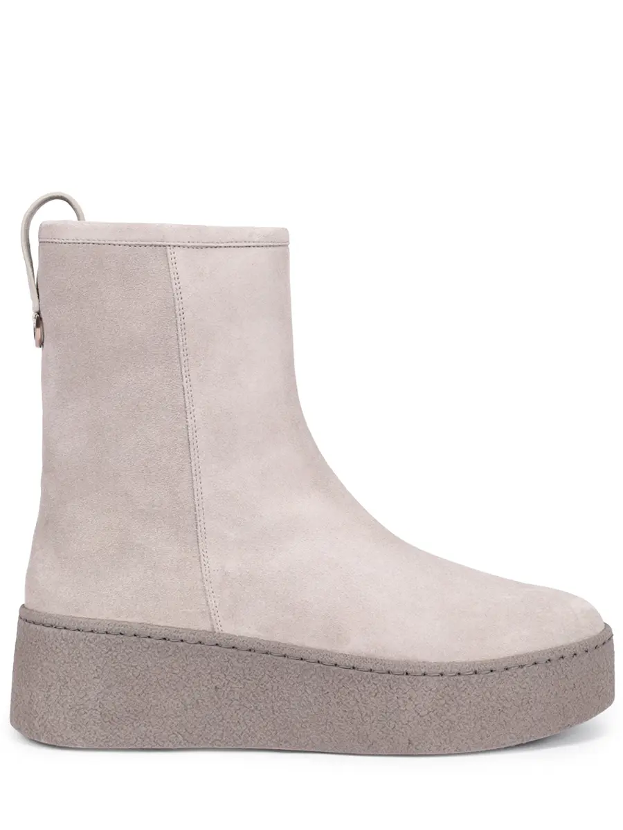 Ботинки замшевые AGNONA LI0401U-L8253U-E06 Серый 