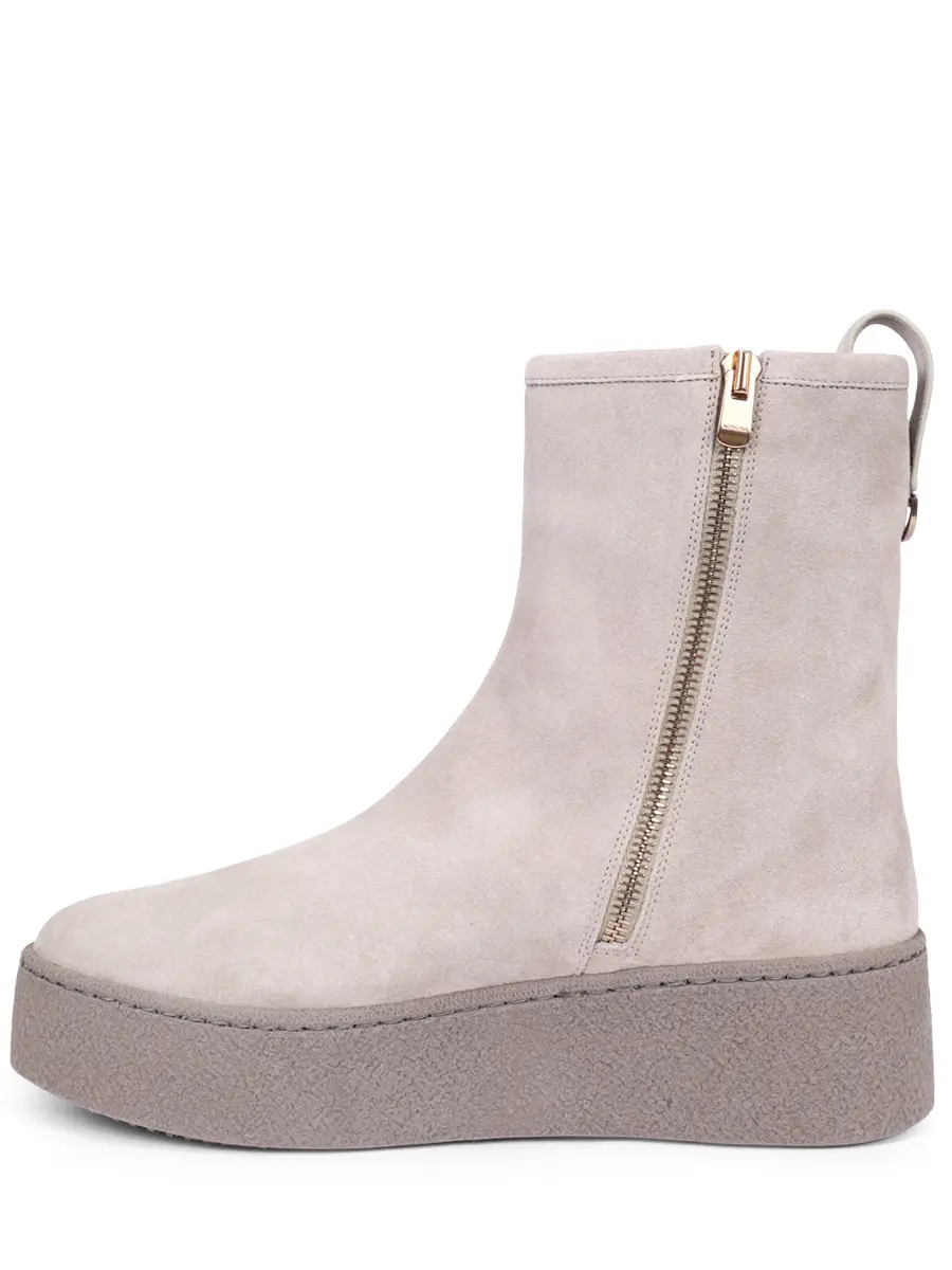 Ботинки замшевые AGNONA LI0401U-L8253U-E06 Серый  Фото 3