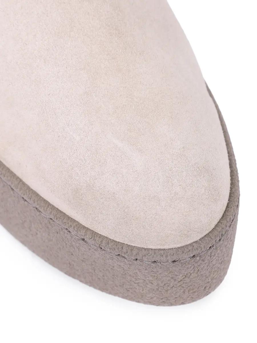 Ботинки замшевые AGNONA LI0401U-L8253U-E06 Серый  Фото 5