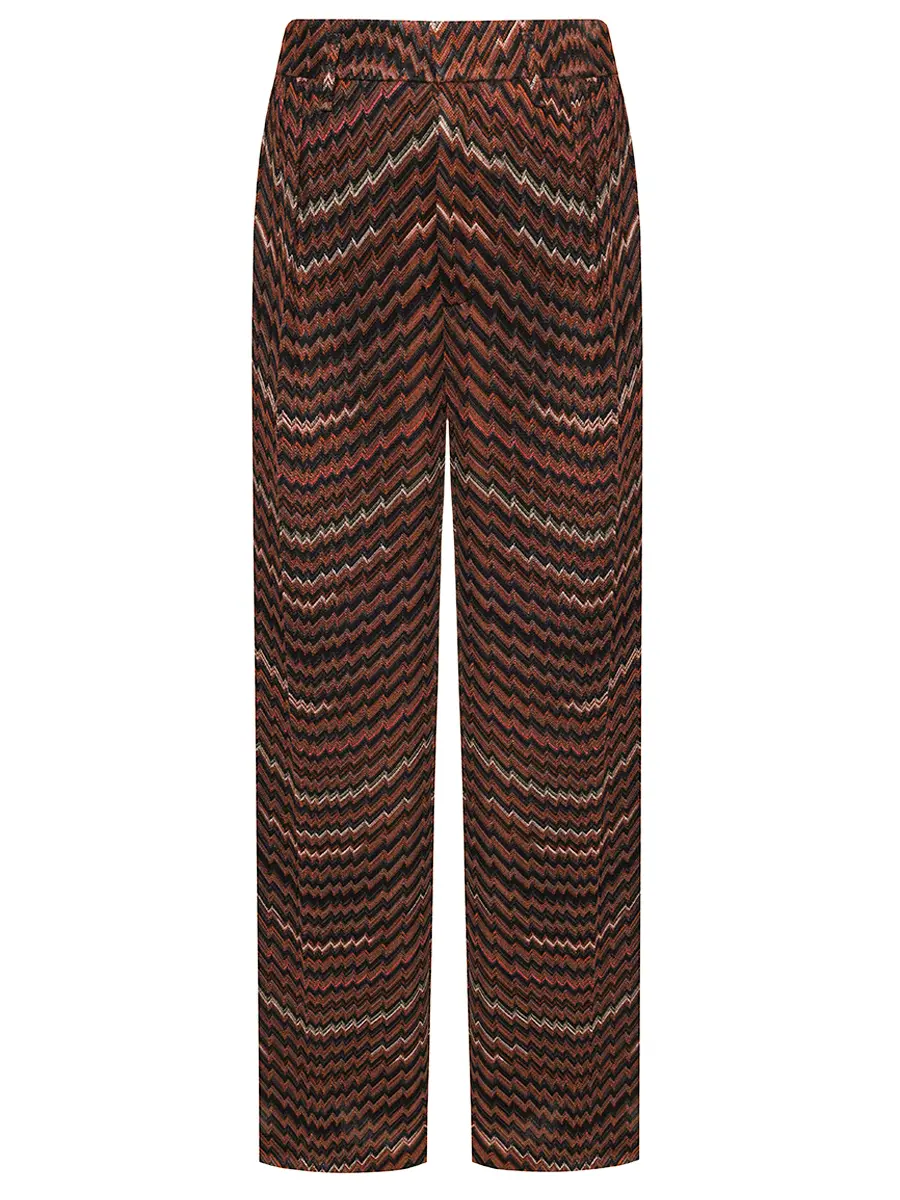 Брюки из вискозы MISSONI DS25WI0O-BC005D S4174 Коричневый 