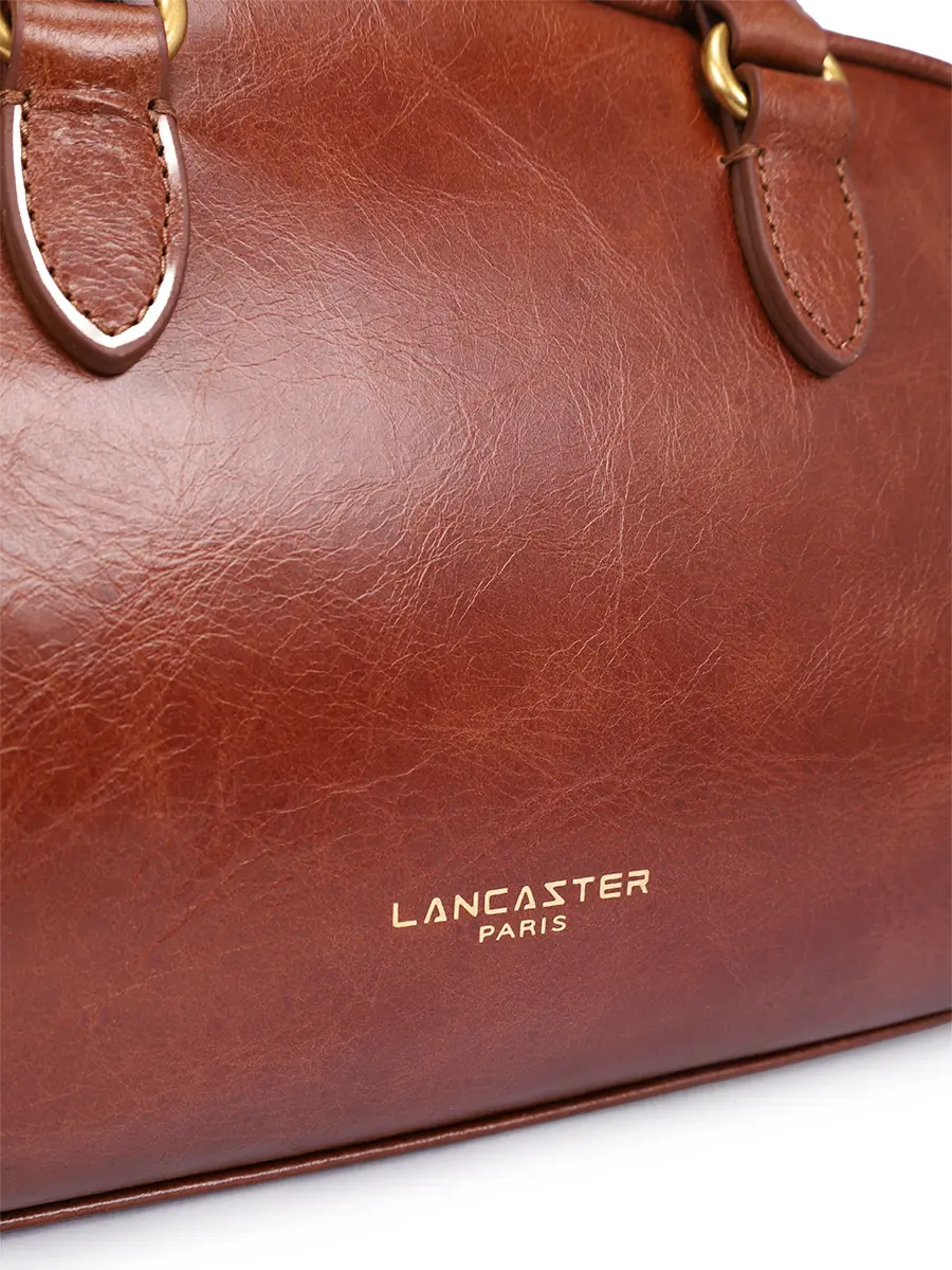 Сумка кожаная LANCASTER 577-33-COGNAC Коричневый  Фото 5
