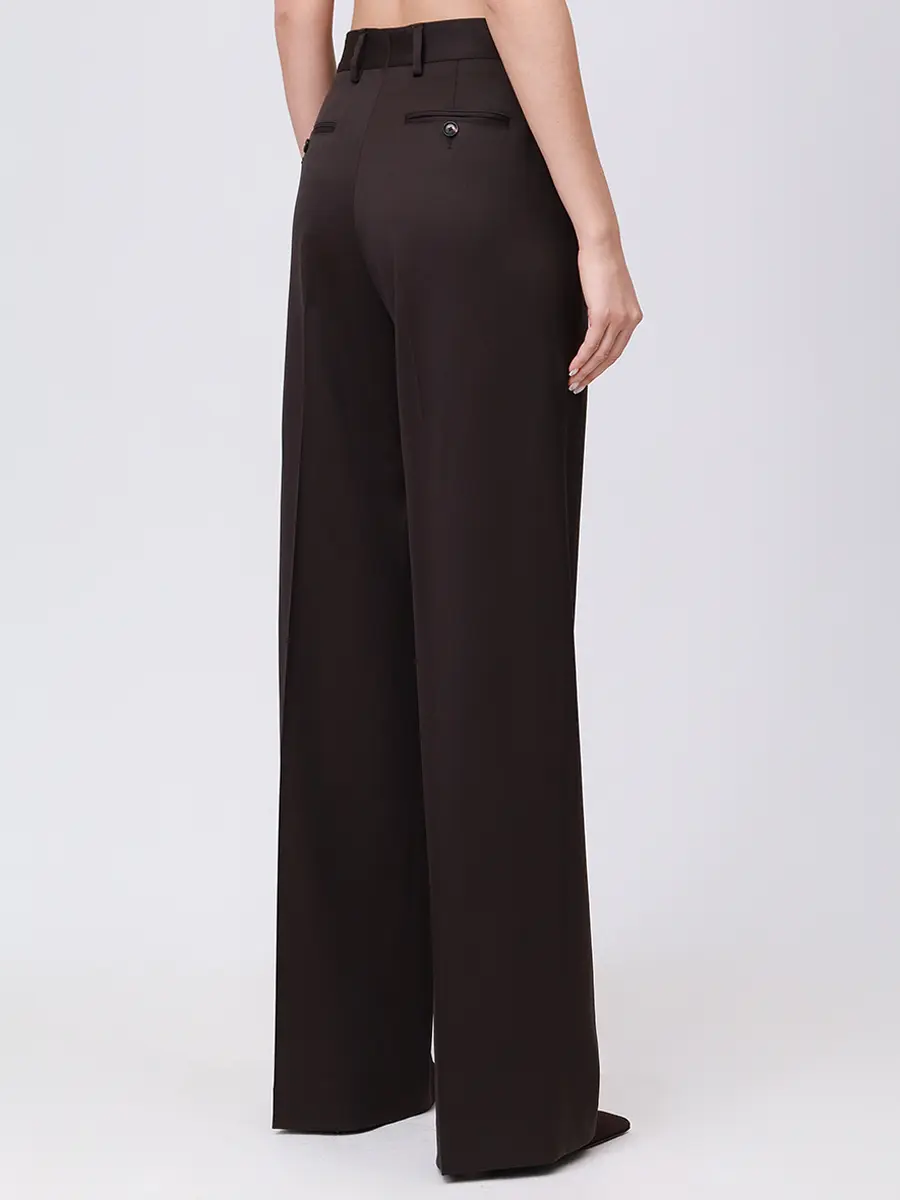 Брюки шерстяные KITON D48109K0509C1500C Коричневый  Фото 3