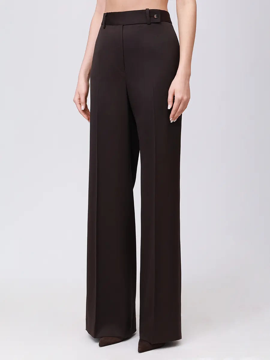 Брюки шерстяные KITON D48109K0509C1500C Коричневый  Фото 4