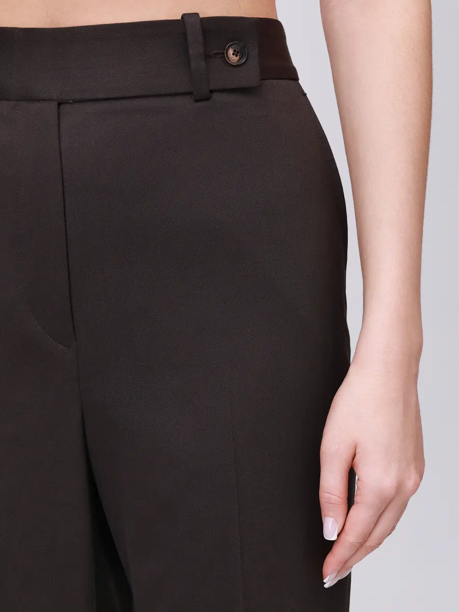 Брюки шерстяные KITON D48109K0509C1500C Коричневый  Фото 5