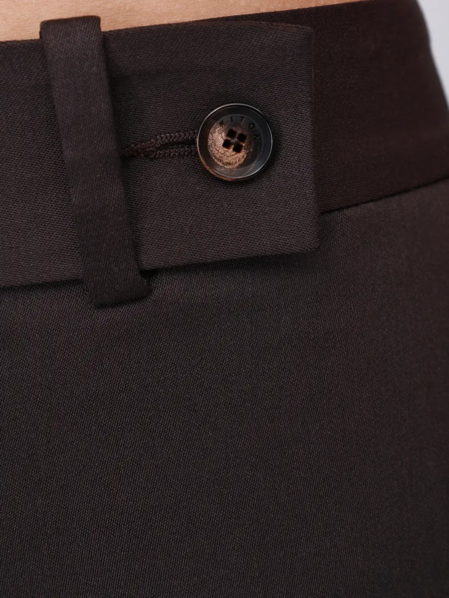 Брюки шерстяные KITON D48109K0509C1500C Коричневый  Фото 6