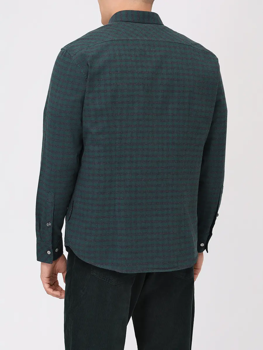 Рубашка Slim Fit хлопковая Timt BOGNER TIMT-2 58819827/278 Зеленый  Фото 3