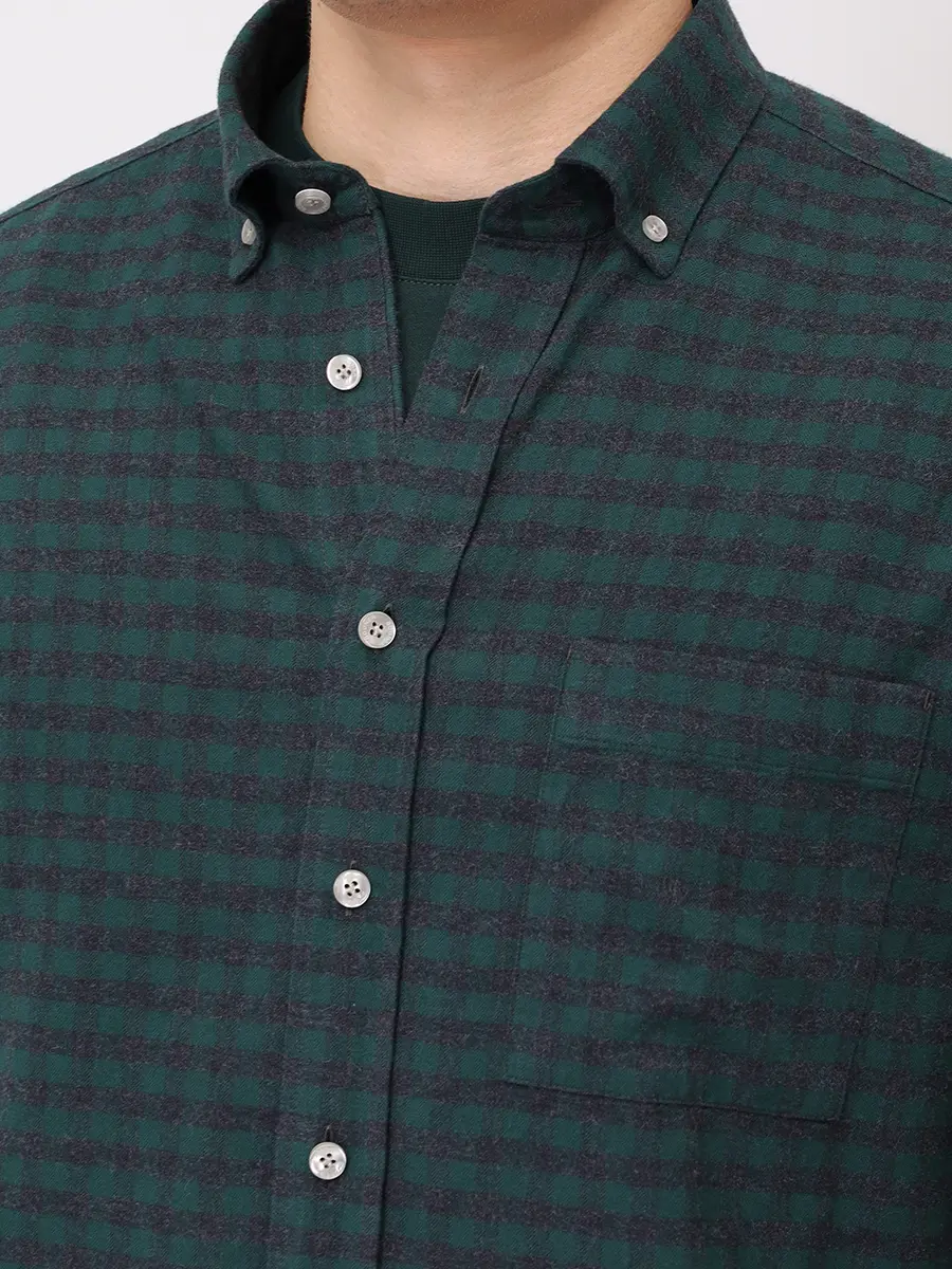Рубашка Slim Fit хлопковая Timt BOGNER TIMT-2 58819827/278 Зеленый  Фото 5