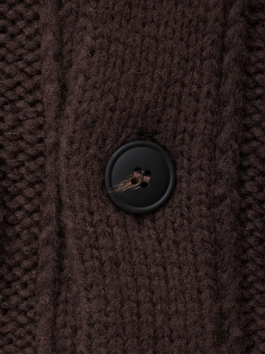 Кардиган шерстяной BARBA NAPOLI BU 7000/25261/1910710589/0190 Коричневый  Фото 6