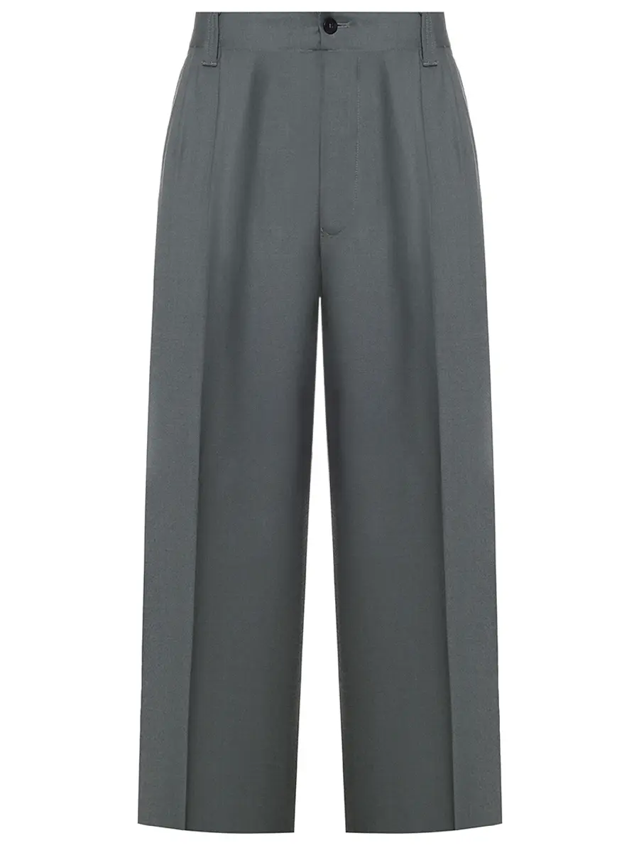 

Брюки Loose Fit шерстяные, Зеленый, 54515/1/8182