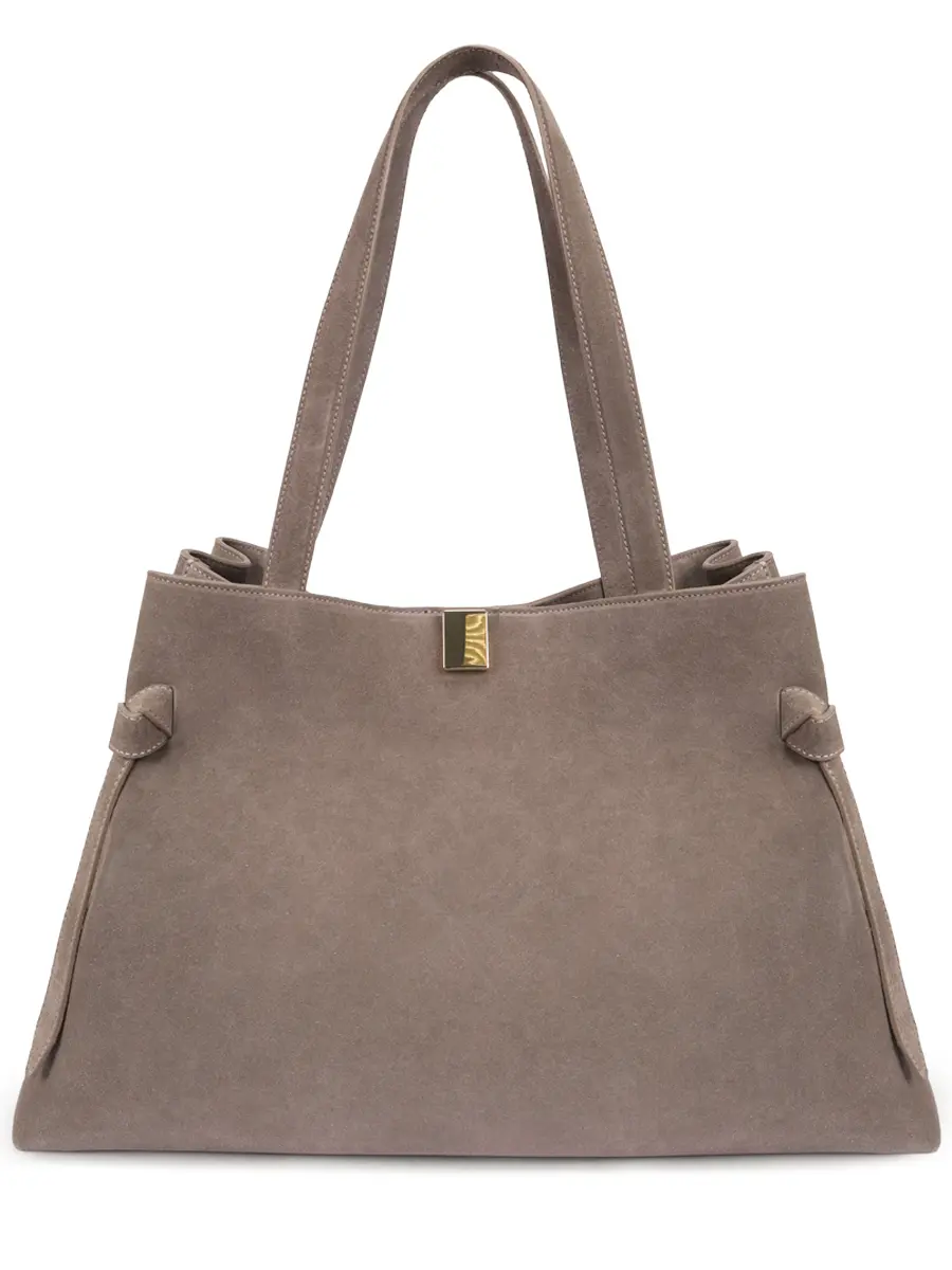 Сумка замшевая Gyoza Tote YUZEFI YUZPF25-HB-GZT-S018 Серый 