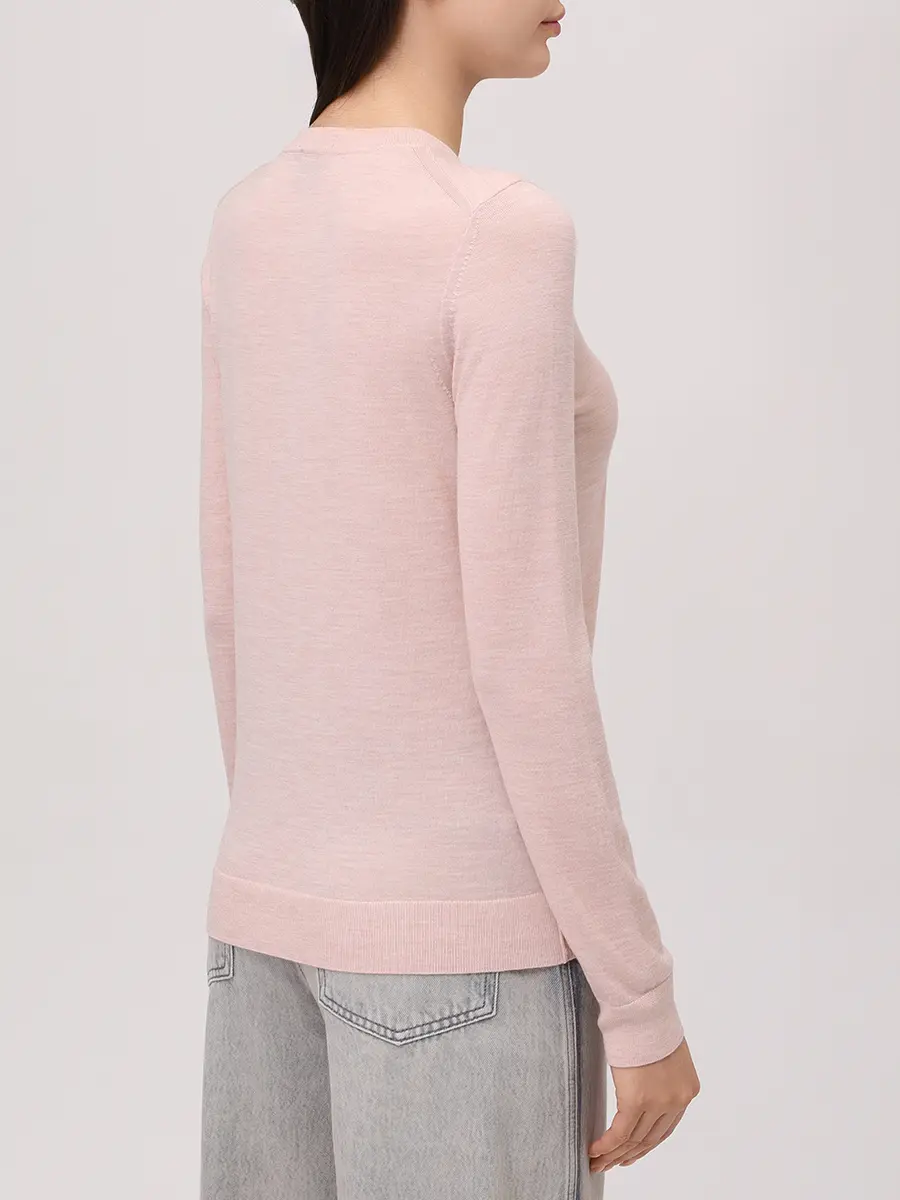 Джемпер шерстяной BOSS 50544987/556 Розовый  Фото 3