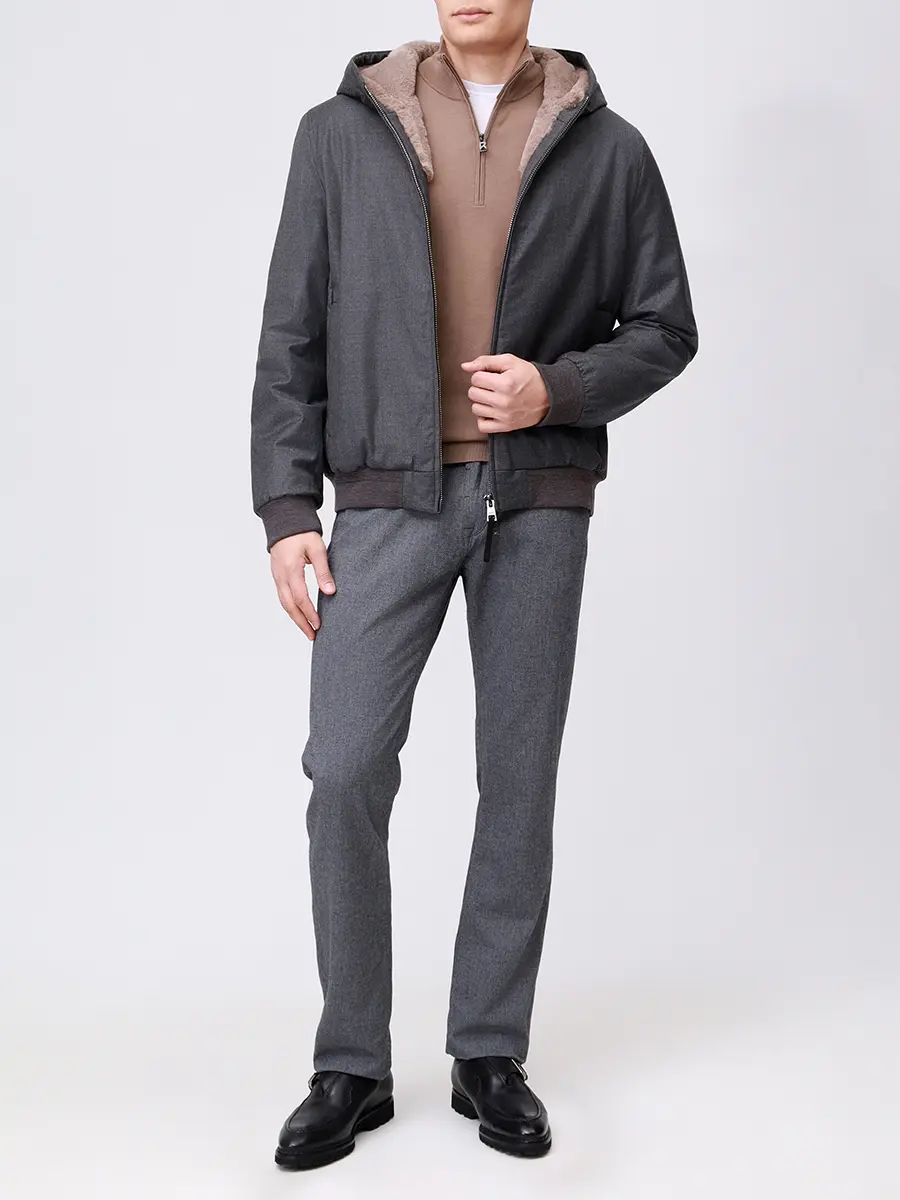 Куртка шерстяная на меху DUNO VIGO 480 Серый  Фото 2