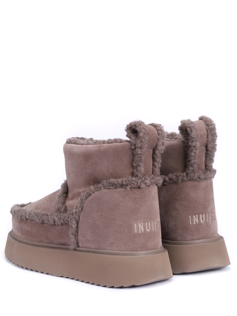 Ботинки замшевые на меху INUIKII 1001.026.0011.860 Коричневый  Фото 4