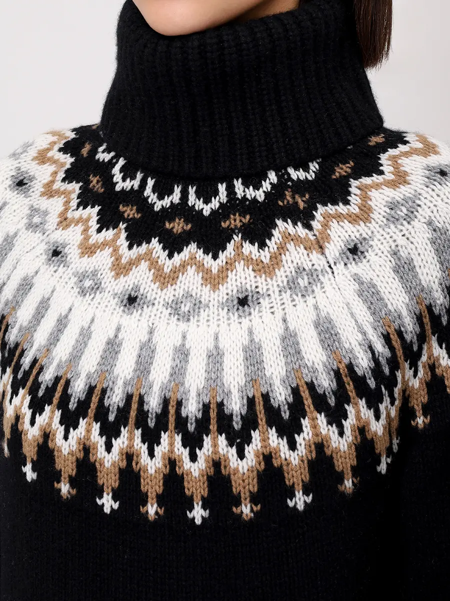 Свитер кашемировый BOGNER INGRID-1 86929764/026 Черный  Фото 5