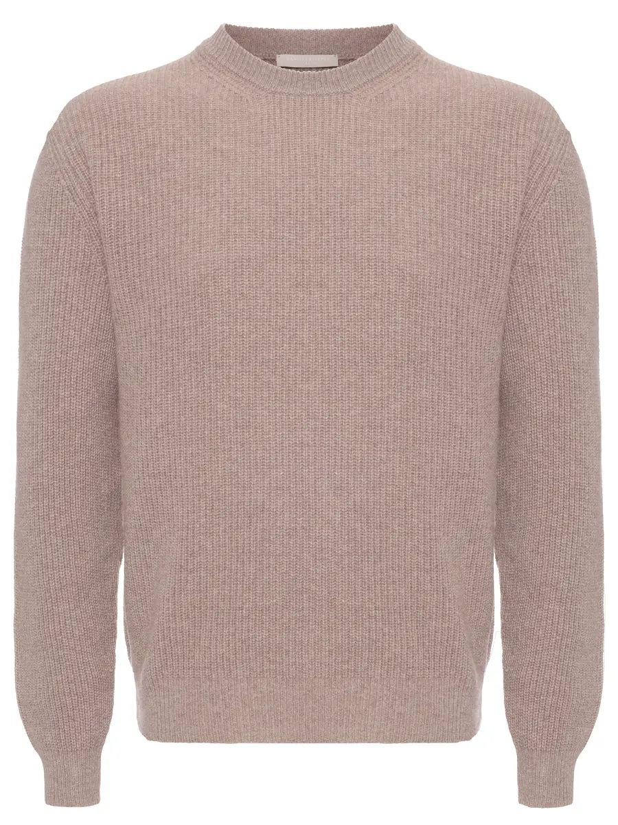 Джемпер кашемировый DANIELE FIESOLI 3390/37CORDA Бежевый 