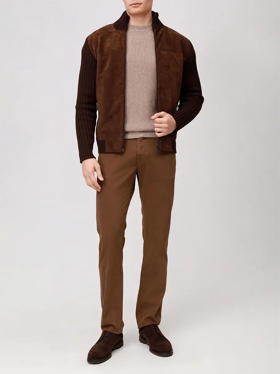 Джемпер кашемировый DANIELE FIESOLI 3390/37CORDA Бежевый  Фото 2