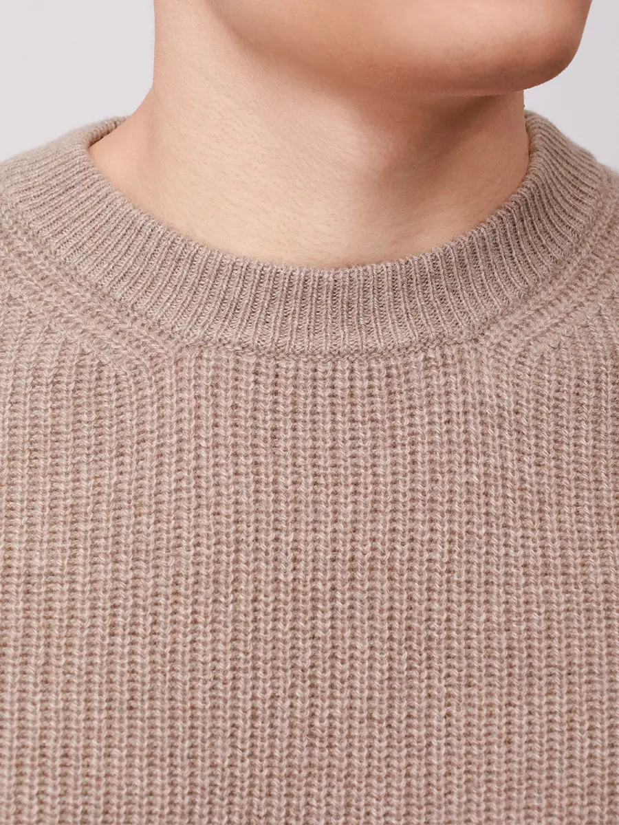 Джемпер кашемировый DANIELE FIESOLI 3390/37CORDA Бежевый  Фото 5