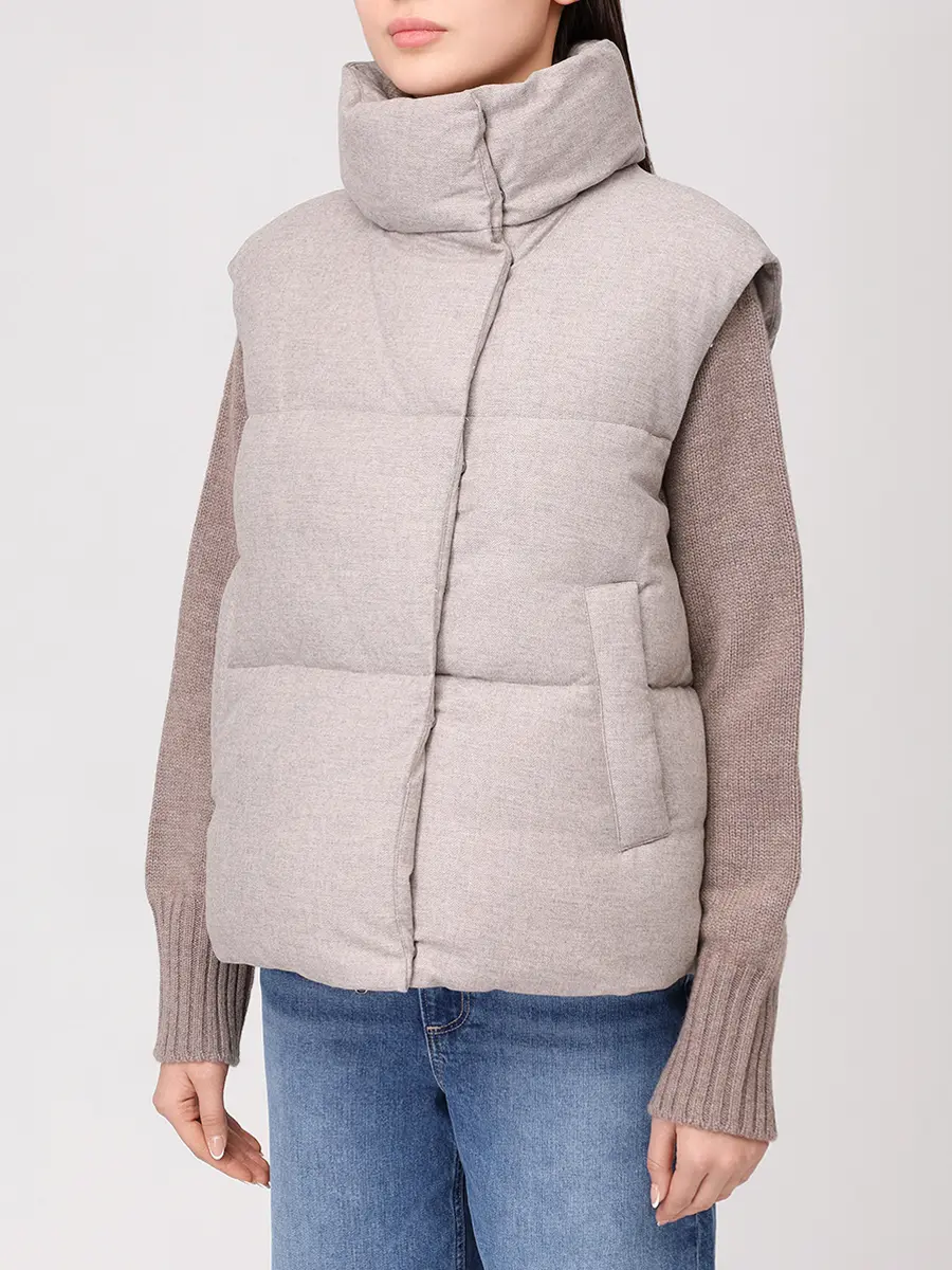 Жилет стеганый HETREGO 8P741 F 25W015 FH1-8 YLVA Бежевый  Фото 4