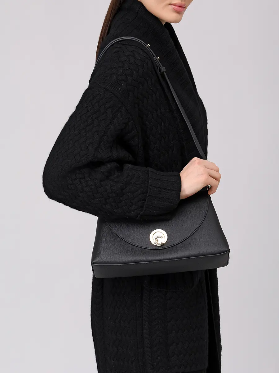 Сумка кожаная Nikla COCCINELLE E1 TOA 12 01 01/613 Черный  Фото 2